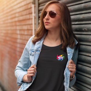 Camiseta negra mujer Turby